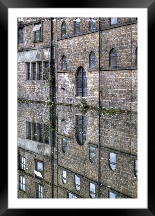 Kirkstall's Mirrored Beauty Framed Mounted Print by Colin Metcalf