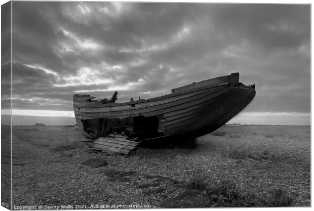 Dungeness Shipwreck Canvas Print by Danny Wallis