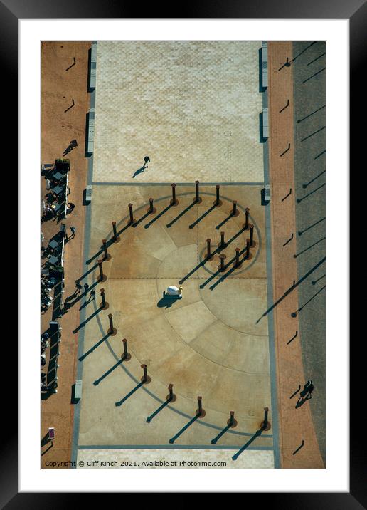 A view of Brighton from the i360  Framed Mounted Print by Cliff Kinch
