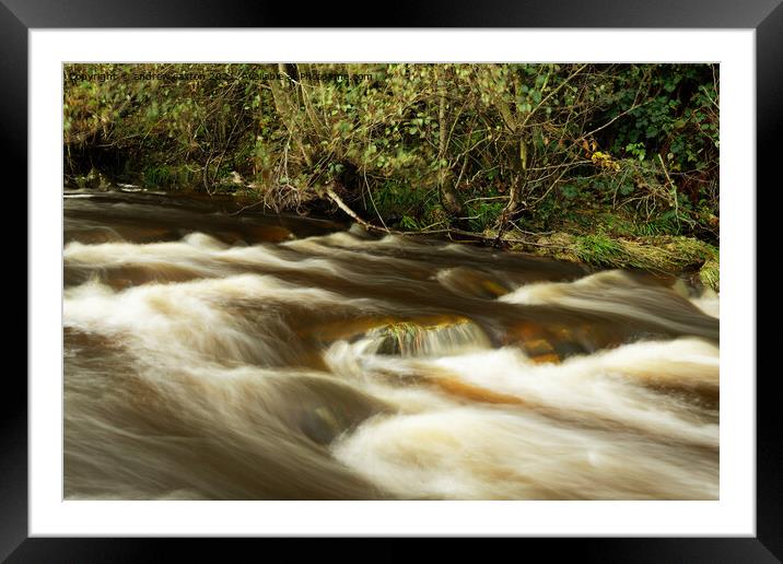 Tiny rapids  Framed Mounted Print by andrew saxton