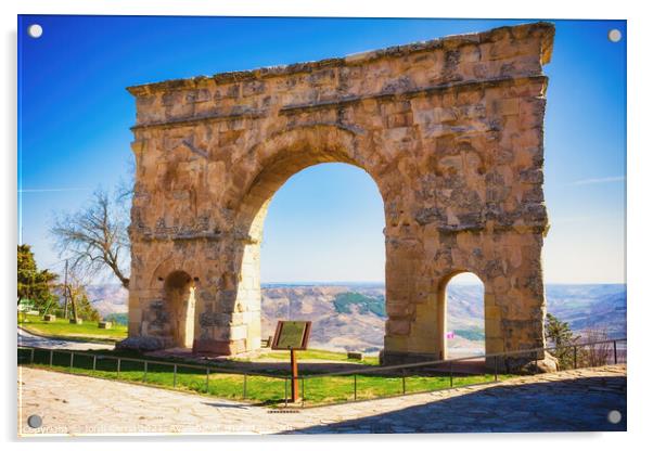 Roman Arch of Medinaceli, Castilla and Leon, Spain - Gradient co Acrylic by Jordi Carrio
