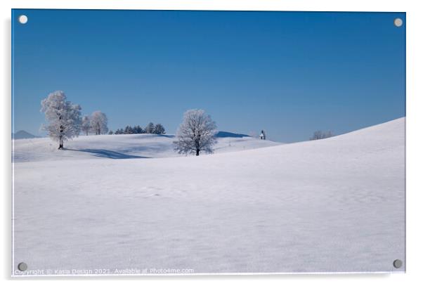 Bavarian Winter Wonderland Acrylic by Kasia Design