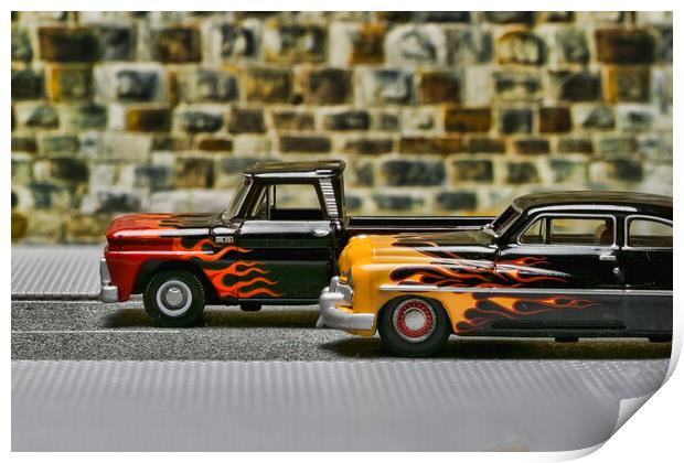 Fiery Fantasy Rides Print by Steve Purnell