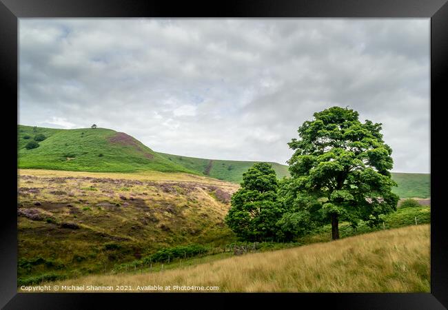 Oak Trees, Hole of Horcum Framed Print by Michael Shannon