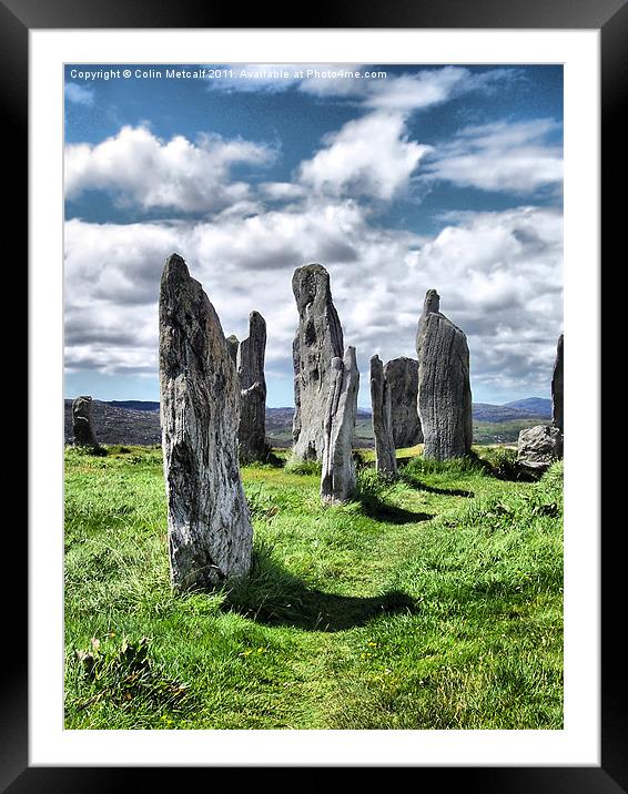 Callanish Standing Stones Framed Mounted Print by Colin Metcalf