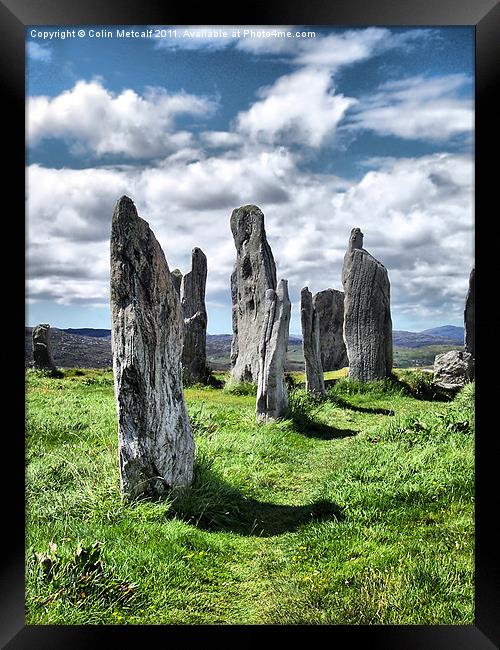 Callanish Standing Stones Framed Print by Colin Metcalf