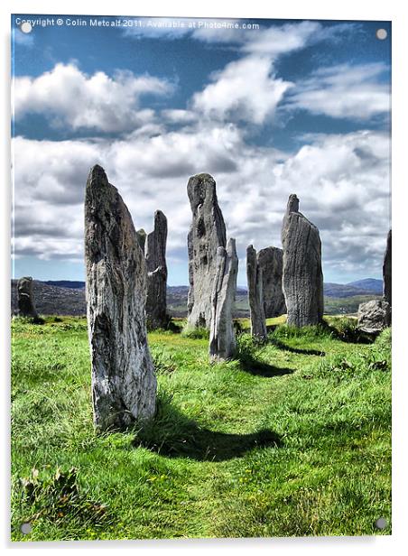 Callanish Standing Stones Acrylic by Colin Metcalf