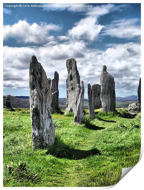 Callanish Standing Stones Print by Colin Metcalf