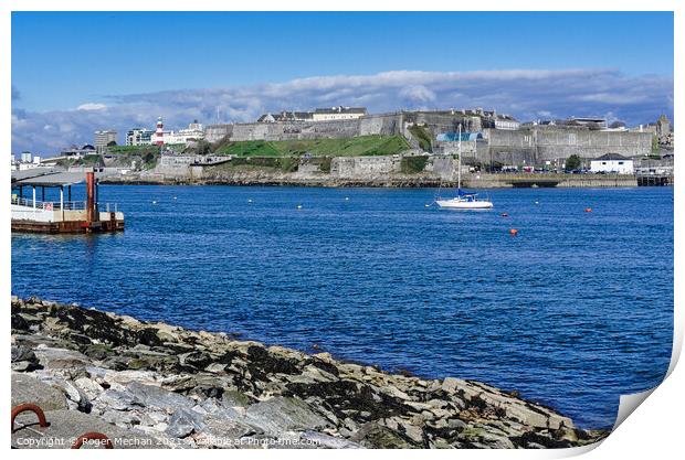 Coastal Fortress and Tower Print by Roger Mechan