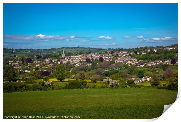 Picturesque Painswick in The Cotswolds, UK Print by Chris Rose