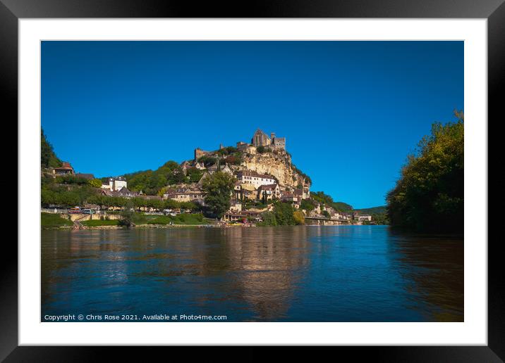 Kayak trip on the Dordogne River Framed Mounted Print by Chris Rose