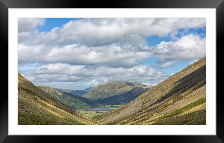 Brotherswater from the Kirkstone Pass. Framed Mounted Print by Mark Godden