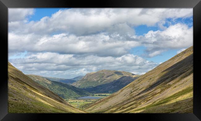 Brotherswater from the Kirkstone Pass. Framed Print by Mark Godden