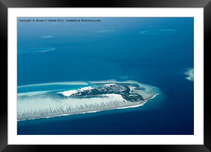 Maldives Islands  Framed Mounted Print by Stuart C Clarke
