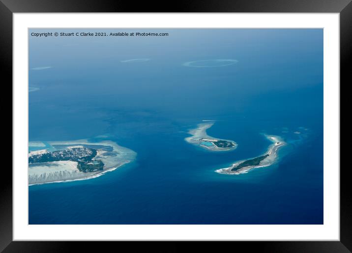 Maldives Islands Framed Mounted Print by Stuart C Clarke