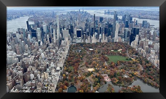 New York City from above Framed Print by Daryl Pritchard videos