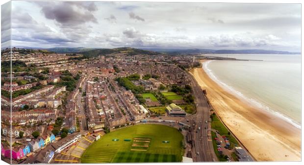 Swansea City and the Bay Canvas Print by Leighton Collins