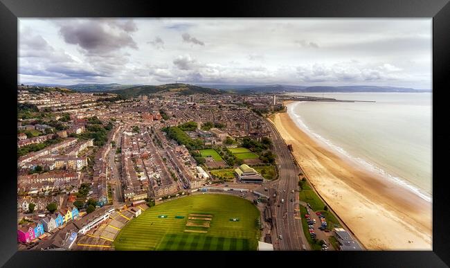 Swansea City and the Bay Framed Print by Leighton Collins