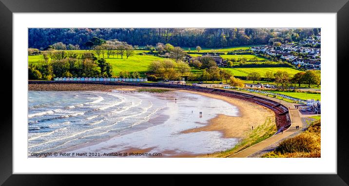 Autumn At Broadsands Paignton Framed Mounted Print by Peter F Hunt