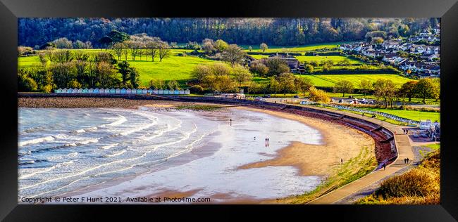 Autumn At Broadsands Paignton Framed Print by Peter F Hunt