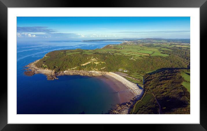 Pwll Du Bay on the Gower Peninsula Framed Mounted Print by Leighton Collins