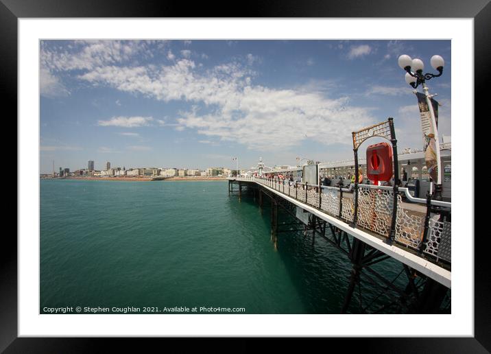 Brighton Palace Pier Framed Mounted Print by Stephen Coughlan