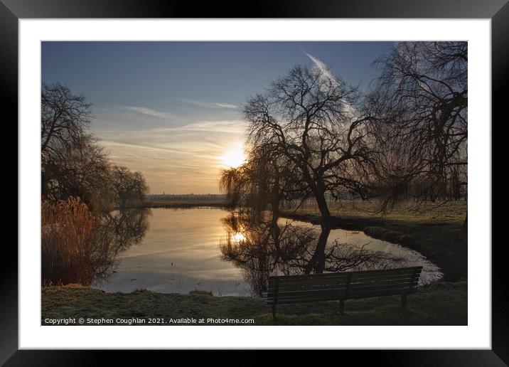 Sunrise at Home Park, Hampton Court Framed Mounted Print by Stephen Coughlan