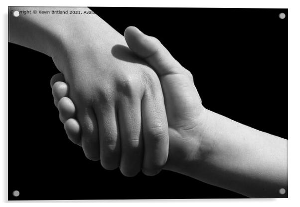 Handshake Acrylic by Kevin Britland