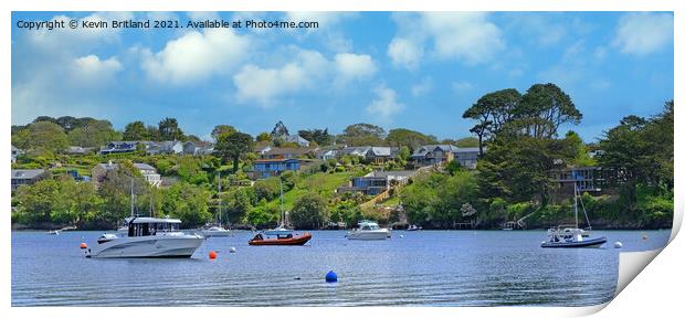 Sailing in Cornwall Print by Kevin Britland