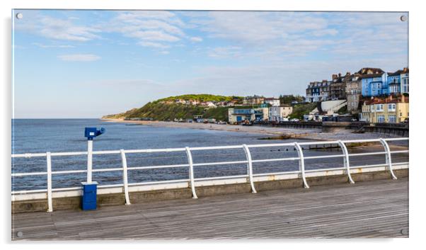 Cromer pier panorama Acrylic by Jason Wells