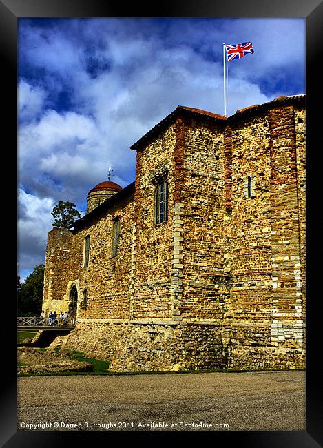 Colchester Castle Framed Print by Darren Burroughs