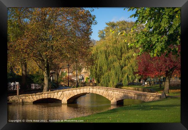 Bourton on the Water Framed Print by Chris Rose