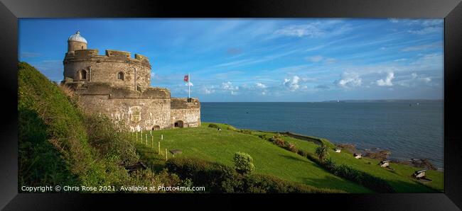 Cornwall, St Mawes Castle Framed Print by Chris Rose