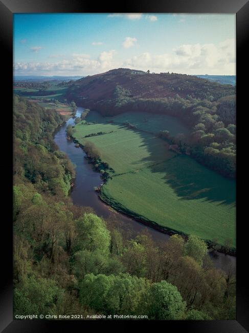 Symonds Yat viewpoint Framed Print by Chris Rose