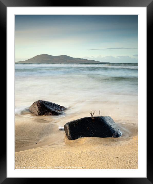 Hands up if you love the beach Framed Mounted Print by Chris Lauder