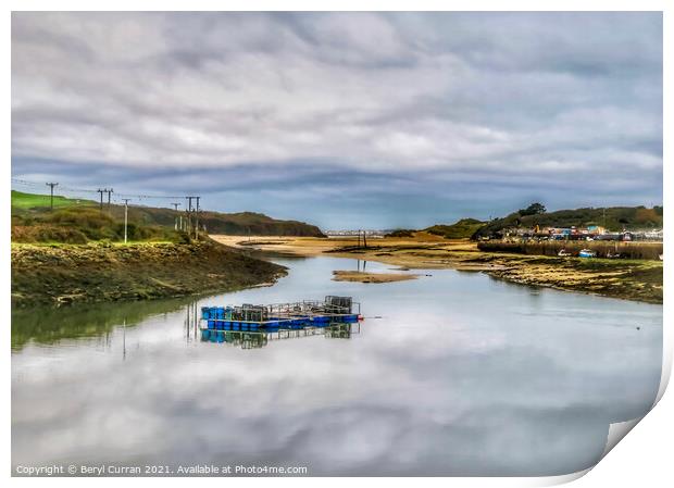 Captivating Hayle Harbour Print by Beryl Curran