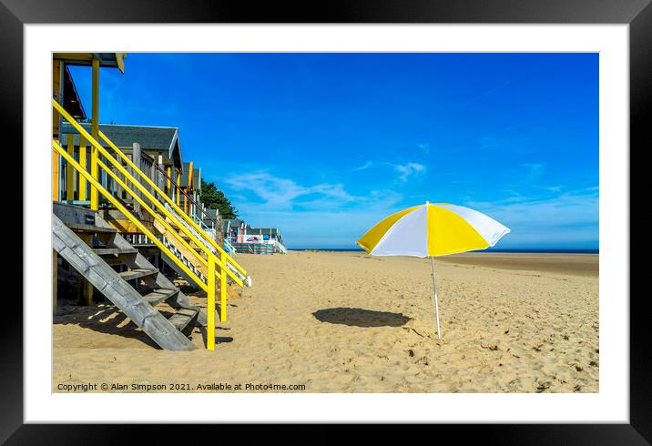 Wells-next-the-Sea Beach Framed Mounted Print by Alan Simpson