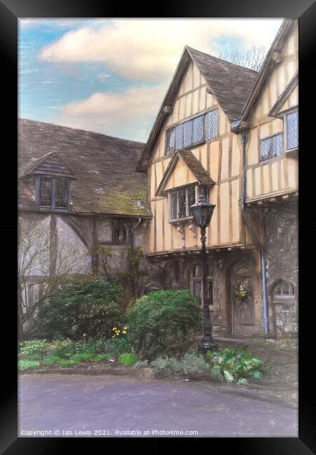 A Medieval Corner of Winchester Framed Print by Ian Lewis