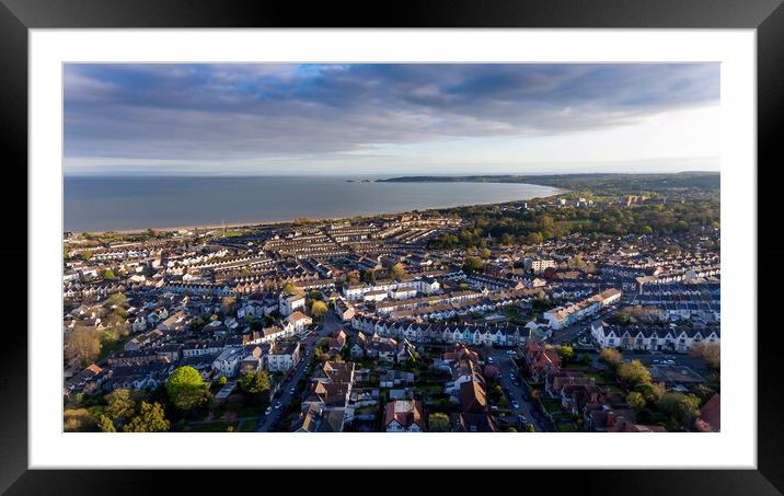 Swansea west South Wales Framed Mounted Print by Leighton Collins