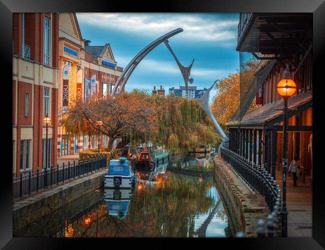 Waterside, Lincoln, during Autumn Framed Print by Andrew Scott