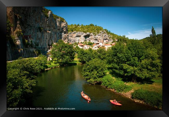 The Cele Valley, kayaks Framed Print by Chris Rose