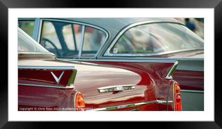 Vauxhall classic car Framed Mounted Print by Chris Rose