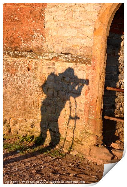 Photographers Shadow Wall Print by Philip Gough