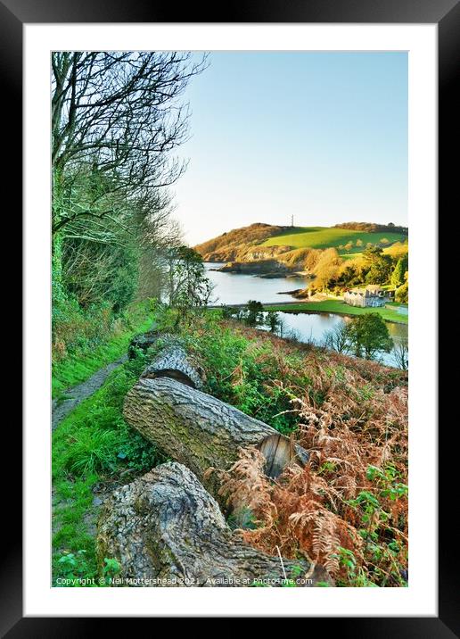 Path To Polridmouth. Framed Mounted Print by Neil Mottershead