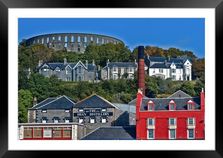 McCaig's Tower on Battery Hill, Oban Framed Mounted Print by Joyce Storey