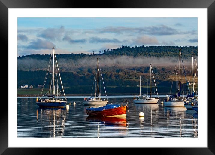 A Misty Morning at Loch Creran  Framed Mounted Print by Joyce Storey