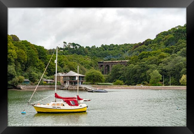 Greenway River steam Framed Print by Rob Hawkins