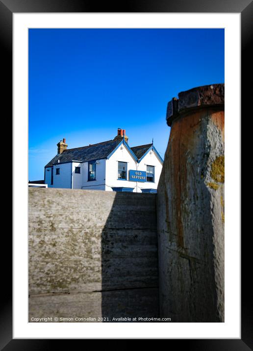 Old Neptune, Whitstable Framed Mounted Print by Simon Connellan