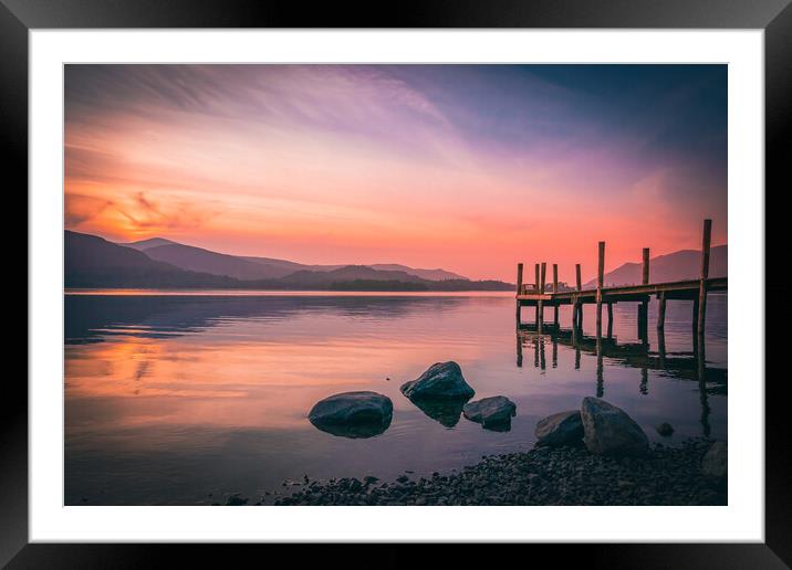 Ashness 'Old' Jetty  Framed Mounted Print by Jonny Gios