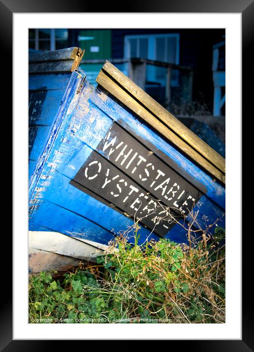 Whitstable Oysters Framed Mounted Print by Simon Connellan